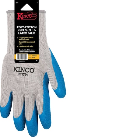 Gemplers Coated Gloves, Rubber, Red, M 1 PR 1791-3PK-M